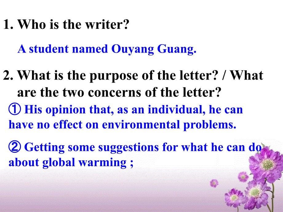 选修六 unit 4 Global warming 读写课课件_第5页