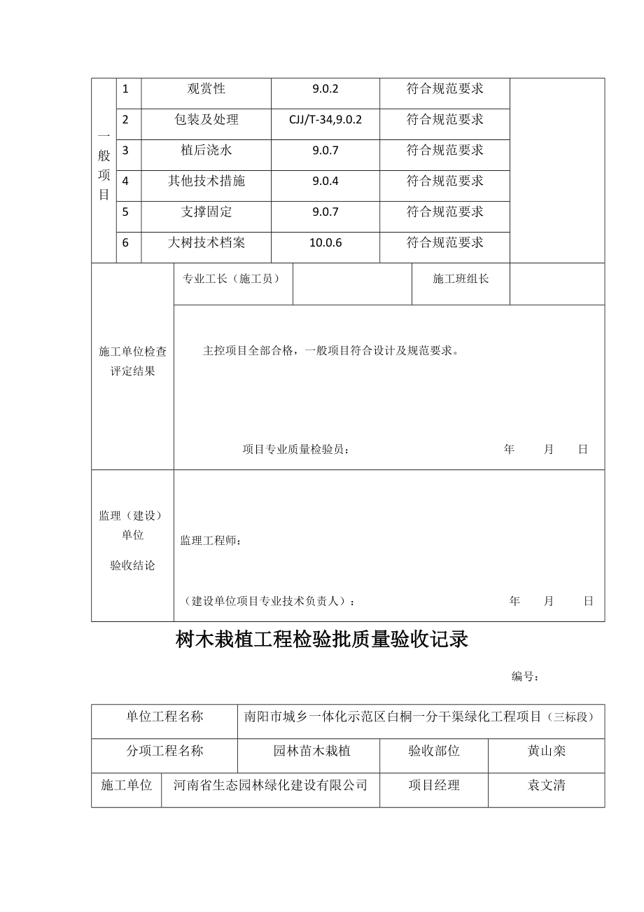 (工程质量)树木栽植工程检验批质量验收记录精品_第3页