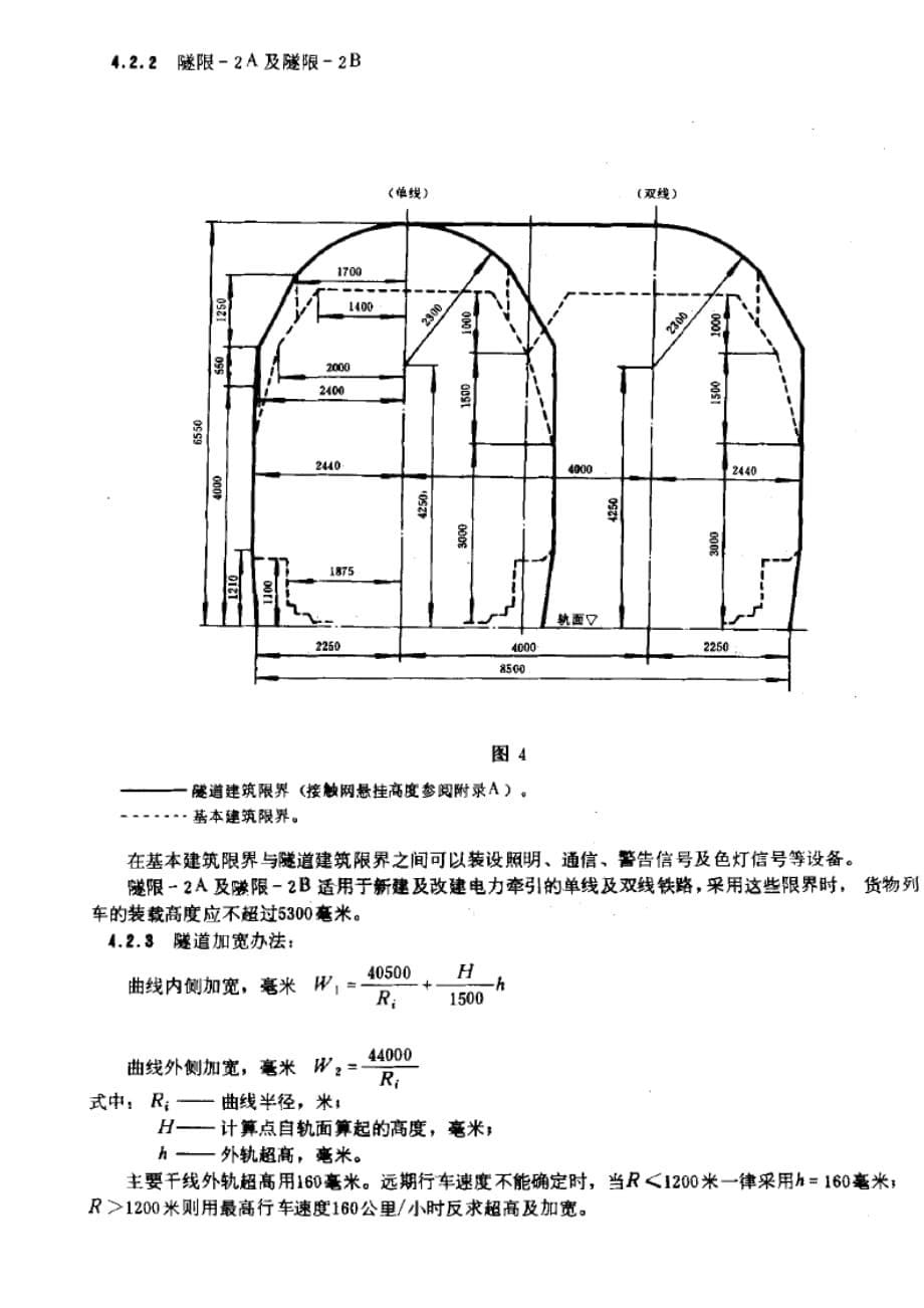 (城乡、园林规划)标准轨距铁路建筑限界精品_第5页