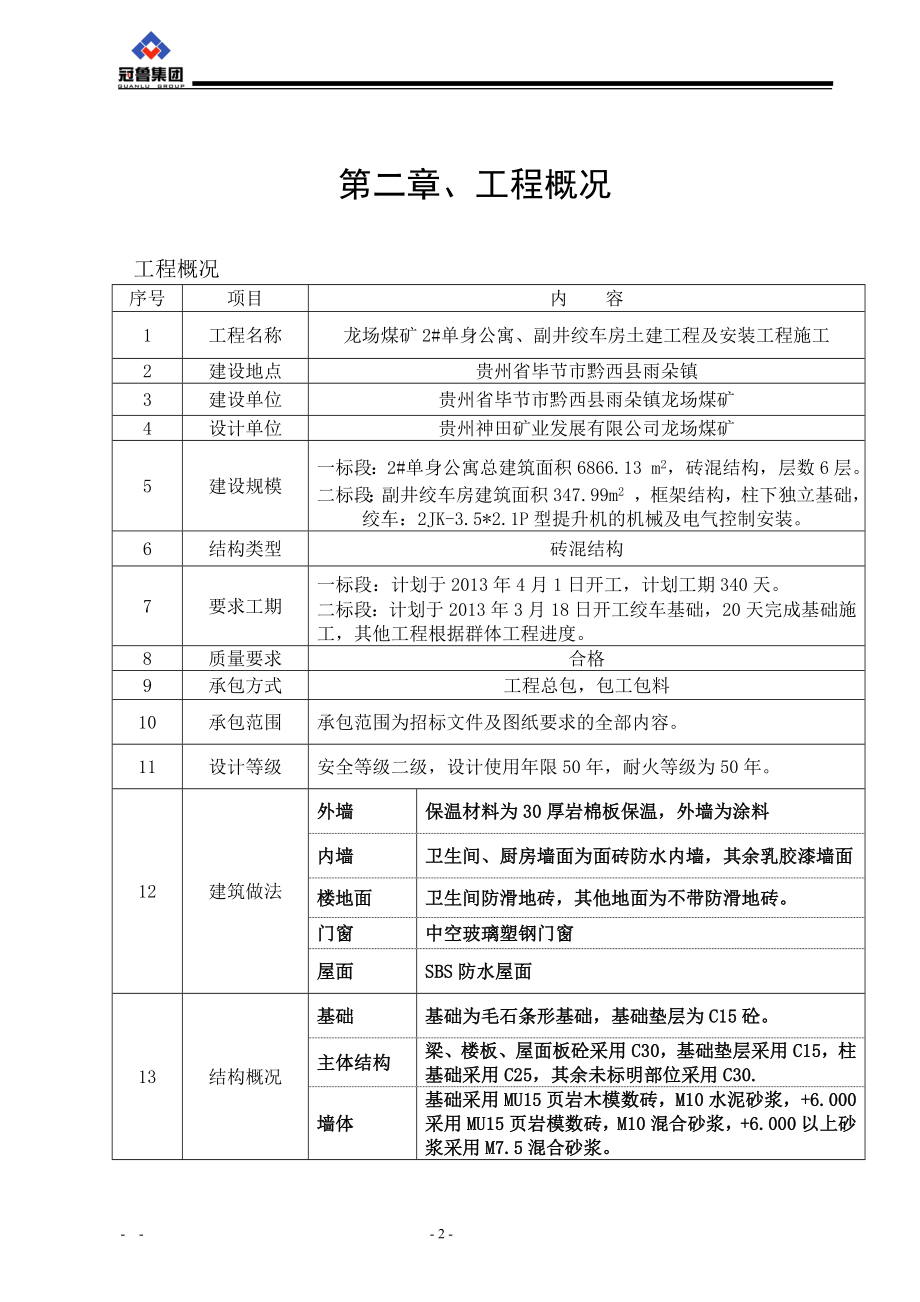 (冶金行业)龙场煤矿2单身公寓楼施工组织总设计精品_第3页