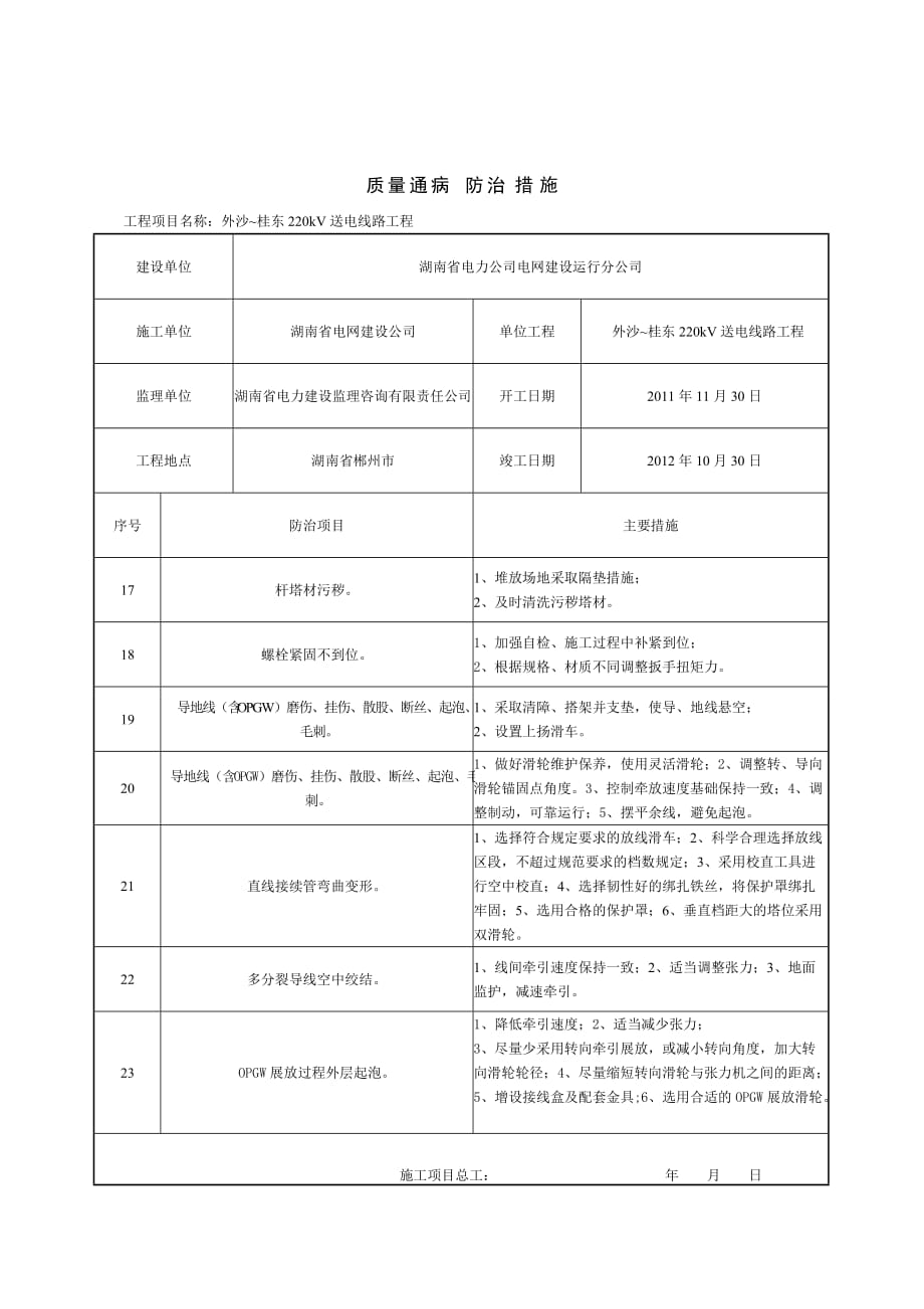 {品质管理制度表格}质量通病报审表及防治措施_第4页