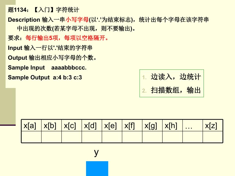 统计出每个字母在该字符串中出现的次数若某字母不出讲解材料_第1页