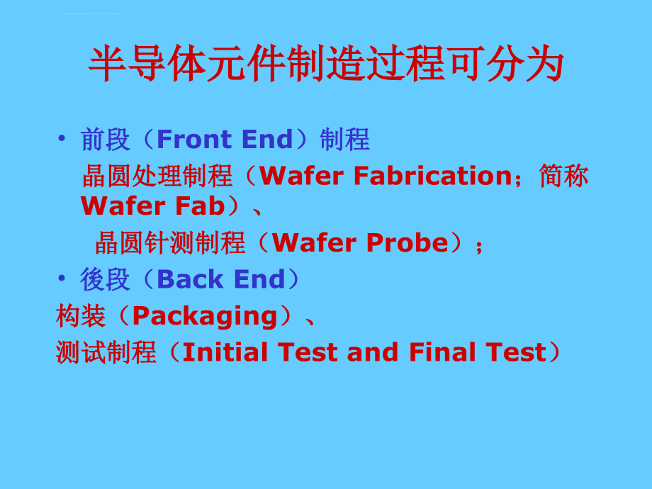 集成电路的制造工艺流程课件_第3页