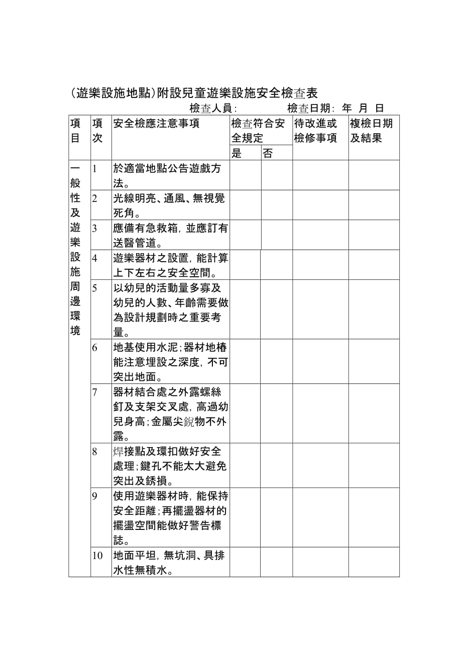 {安全管理制度}各行业附设儿童游乐设施安全管理规范_第3页