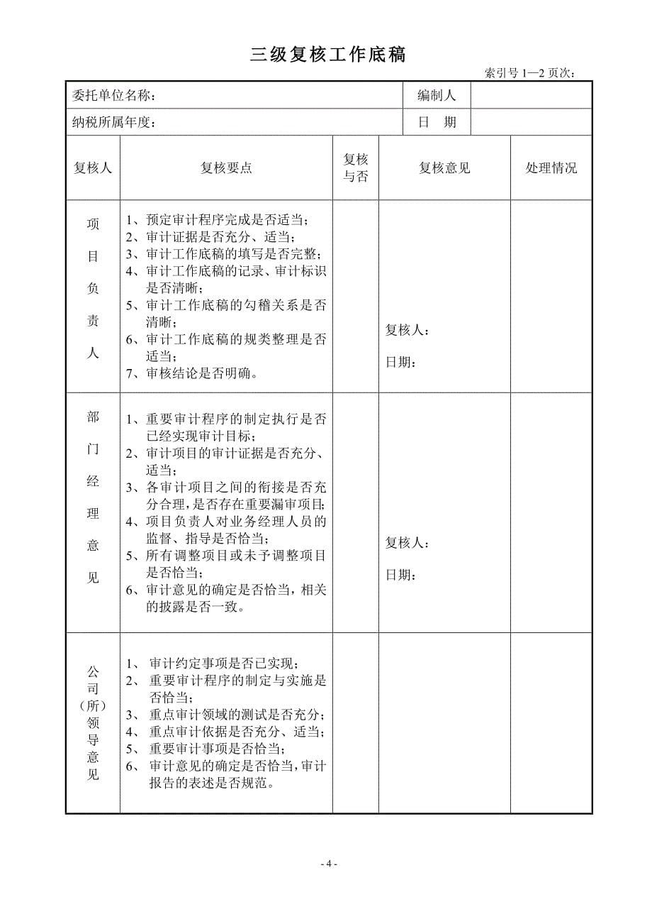 {财务管理税务规划}税审工作底稿_第5页