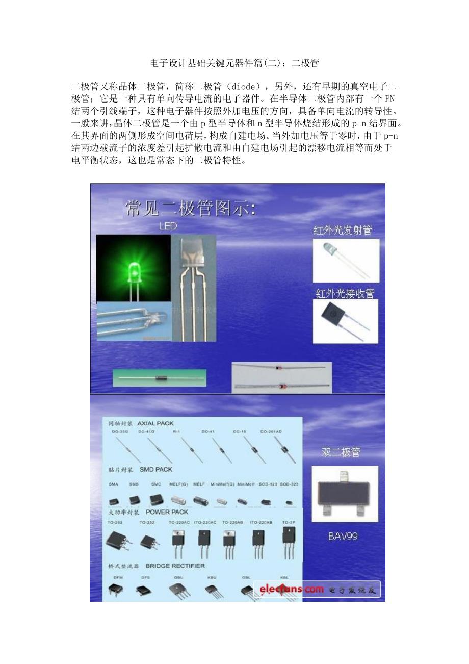 (电子行业企业管理)电子设计基础关键元器件篇二)二极管精品_第1页