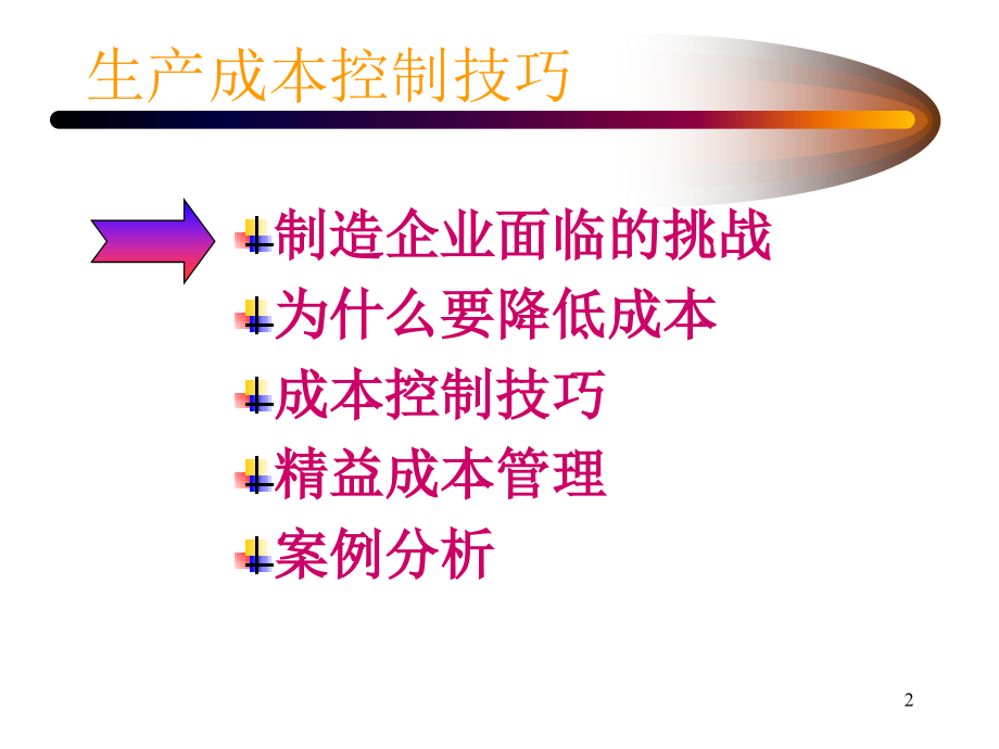 生产成本控制技巧培训课件备课讲稿_第2页