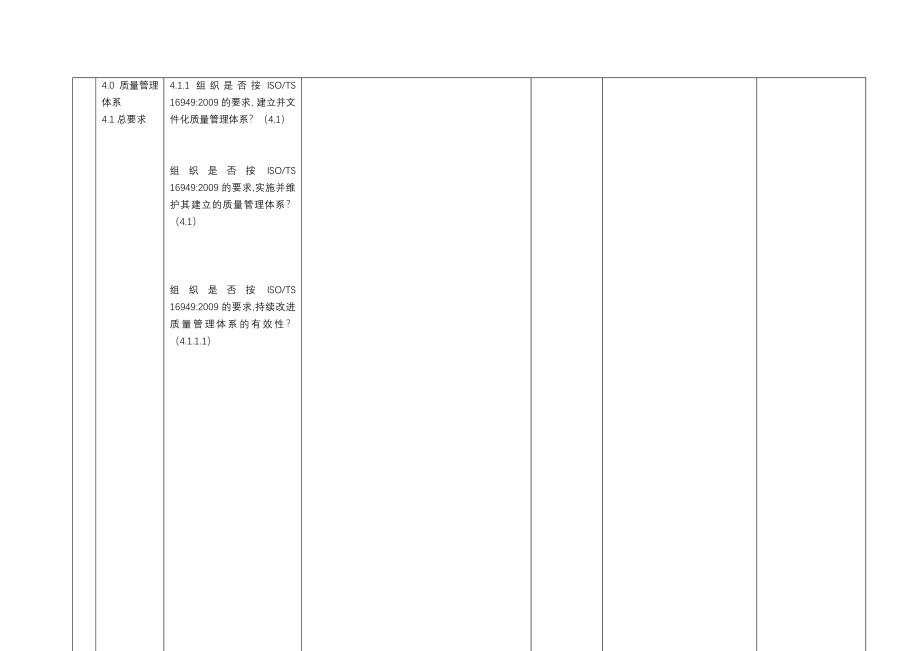 {品质管理质量认证}S内部审核检查表_第2页