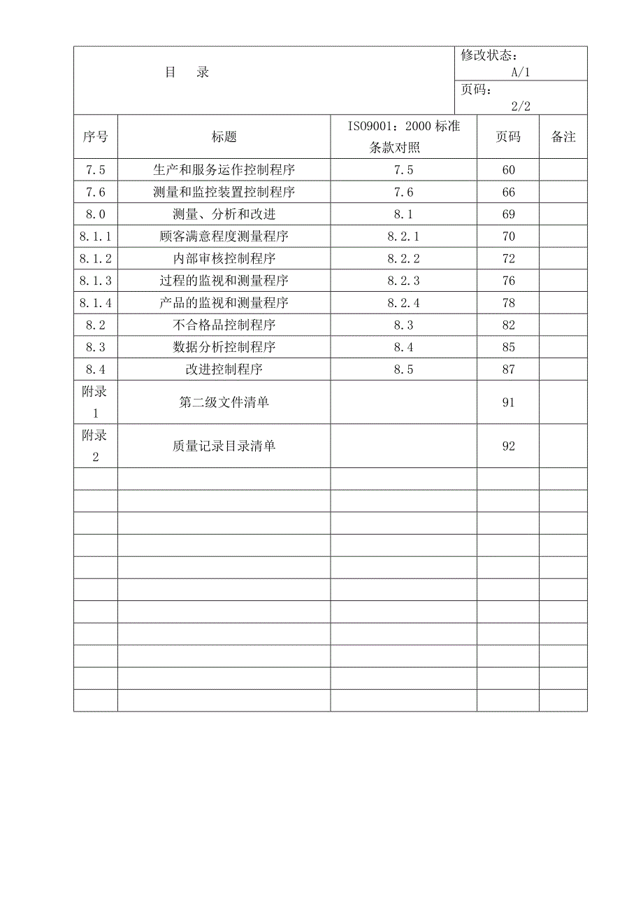 {品质管理质量认证}东方纸箱体系文件质量手册_第3页