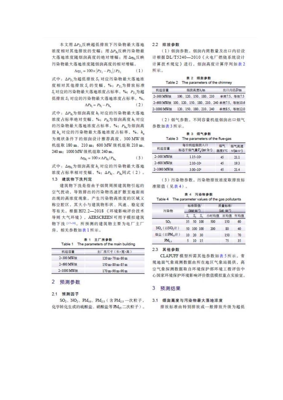 基于超低排放的燃煤电厂烟囱高度优化研究_第2页