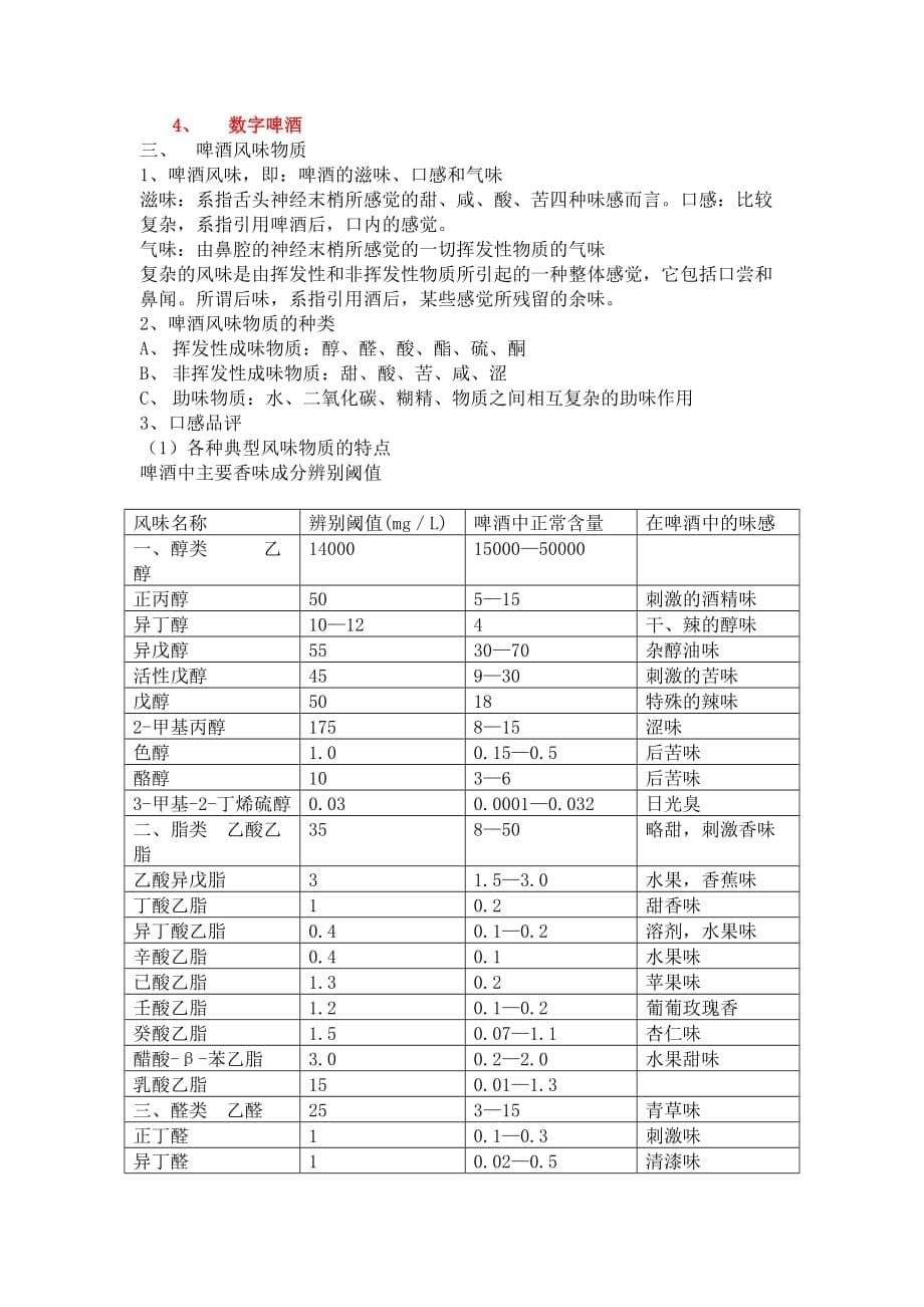 (酒类资料)啤酒品尝讲义精品_第5页