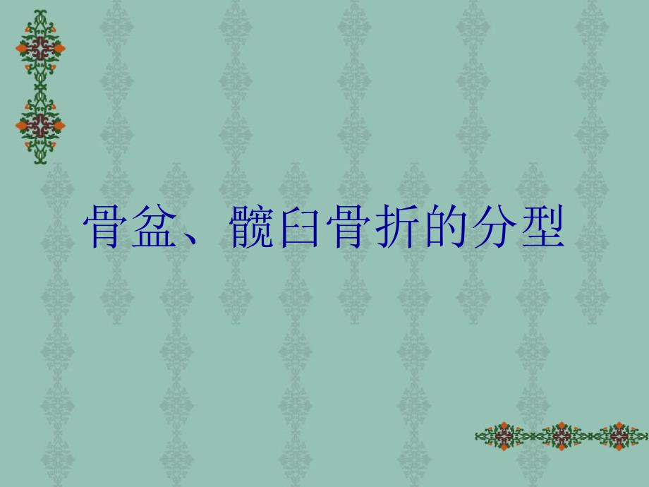 骨盆、髋臼骨折的分型课件_第1页