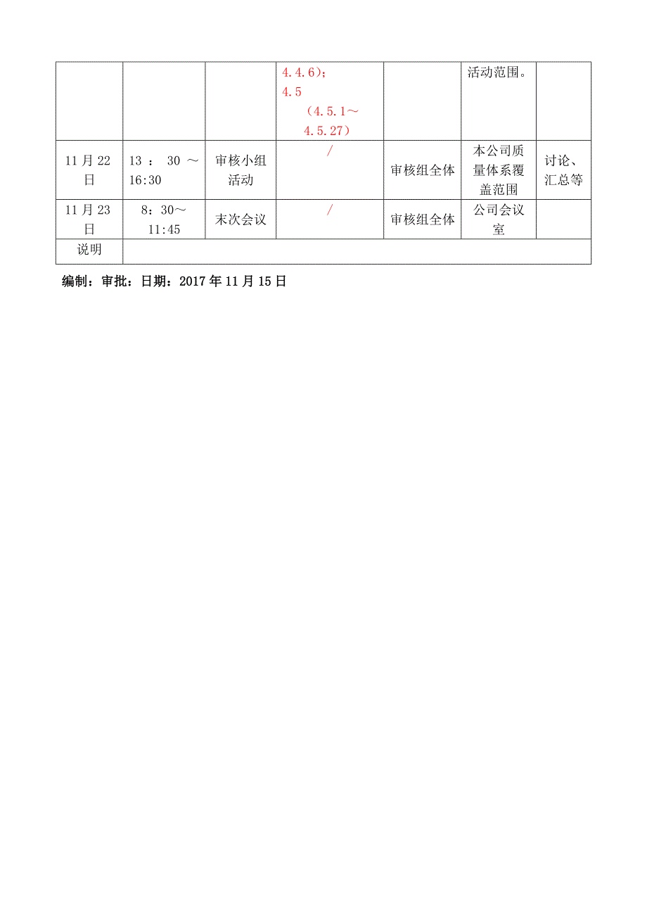 {财务管理内部审计}检验检测机构内审示例_第4页