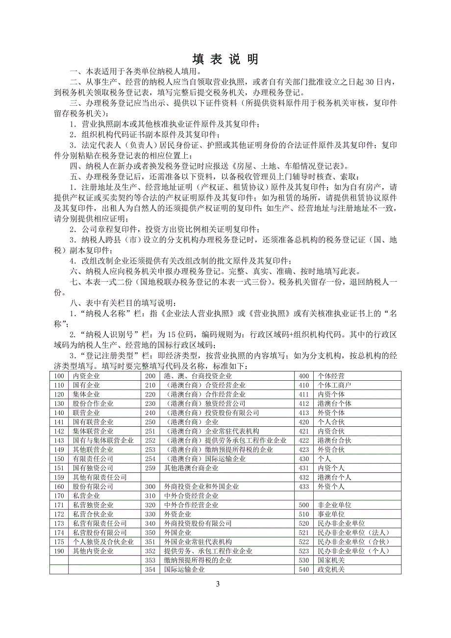 {财务管理税务规划}税务登记表_第3页