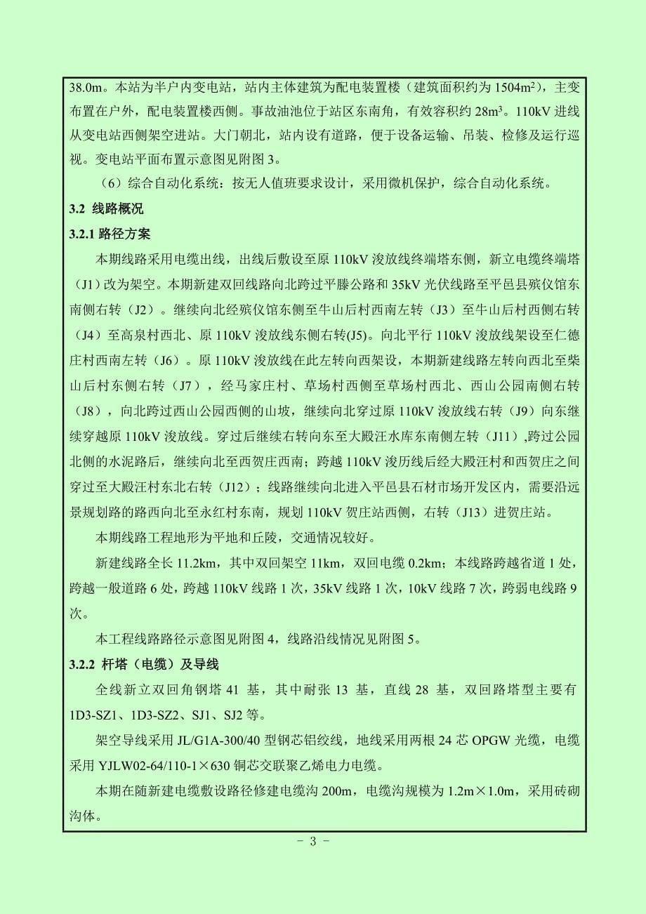 {工程建筑套表}临沂平邑贺庄输变电工程建设项目环境影响报告表_第5页