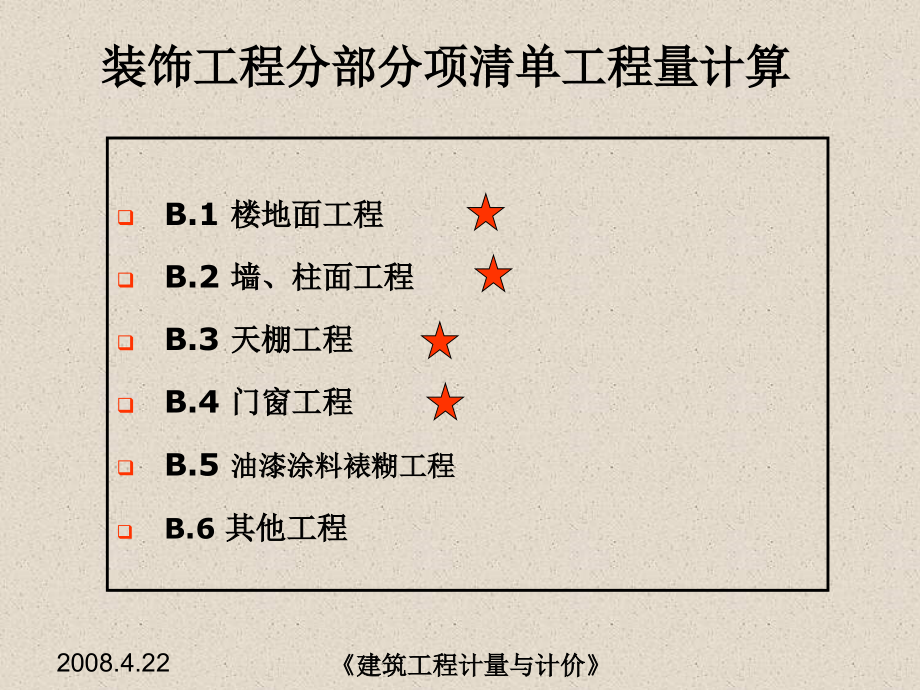 天津装饰工程清单工程量计算规则讲解学习资料_第1页