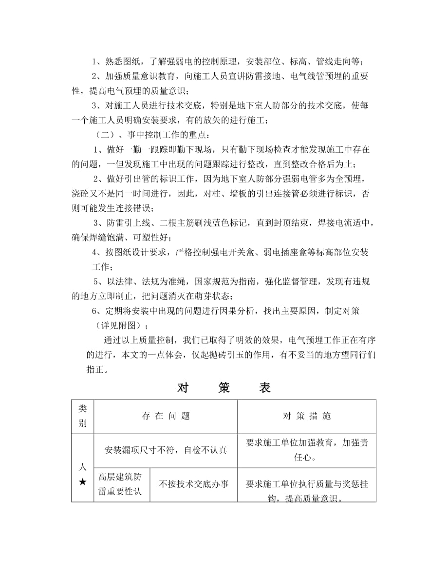 {品质管理质量控制}浅谈超高层建筑电气预埋质量与安全控制_第4页