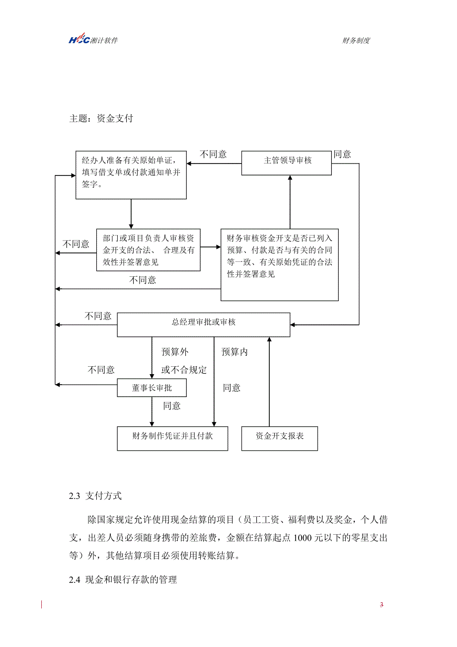 {财务管理制度}湖南湘计信息软件公司财务制度_第3页