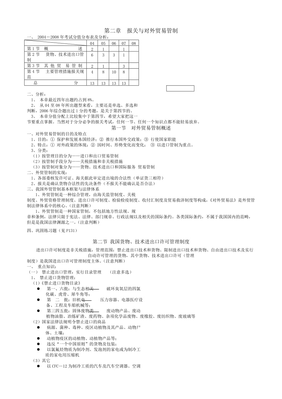 {报关与海关管理}报关与对外贸易管制概述._第1页