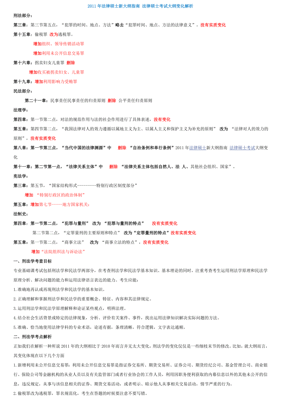 {合同法律法规}某某某年法律硕士新大纲指南法律硕士考试大纲变化解析法硕大纲增删_第1页