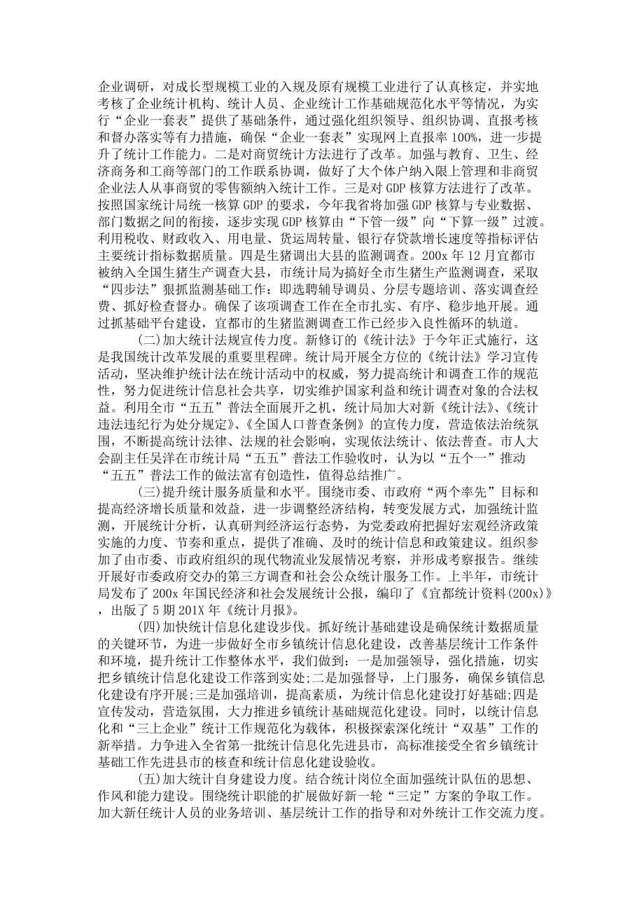 乡镇统计个人工作总 结与计划_第2页