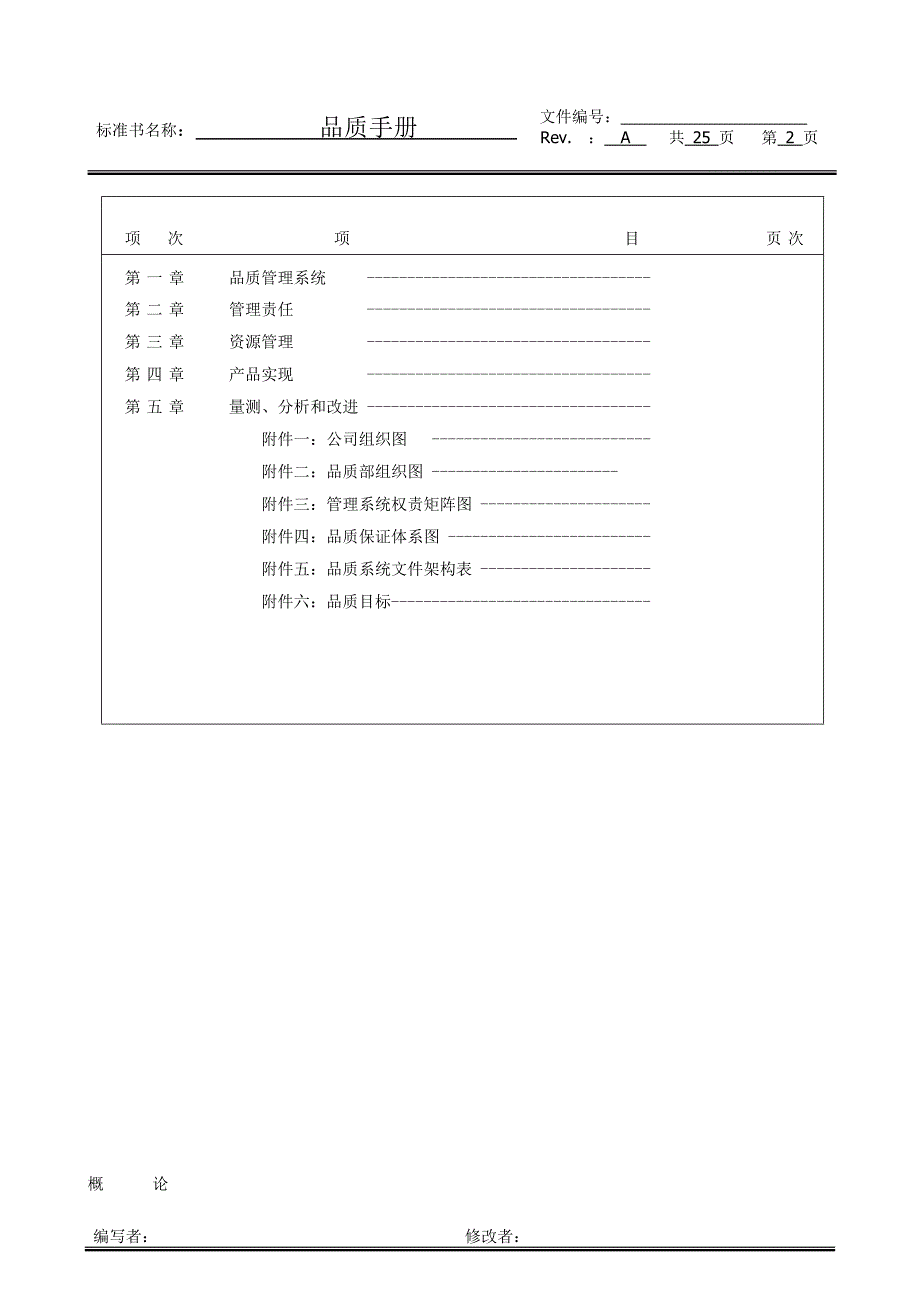 {品质管理质量手册}品质手册A修改K_第3页