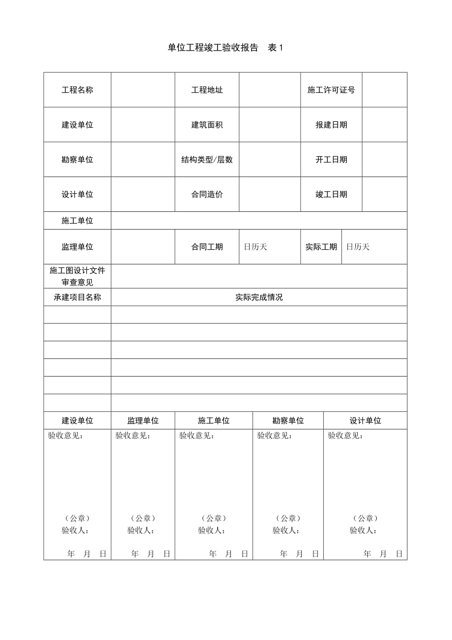 {工程建筑套表}房屋建筑和市政基础设施工程竣工验收备案表及备案_第3页