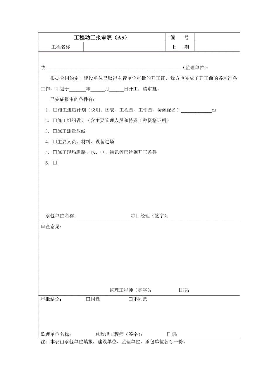 {工程建筑套表}某市市工程技术文件报审表_第5页