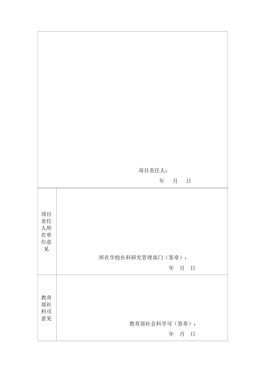 教育部人文社会科学研究项目重要事项变更申请表doc_第2页