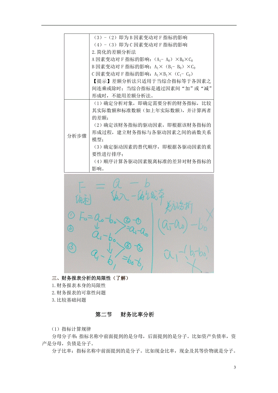 {财务管理财务报表}某公司财务报表及管理知识分析概述_第3页