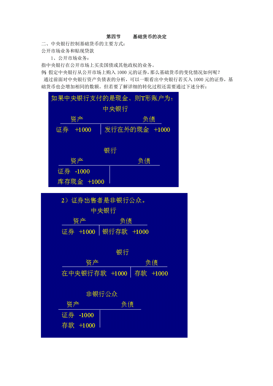 {财务管理股票证券}货币银行学讲义基础货币的决定._第1页