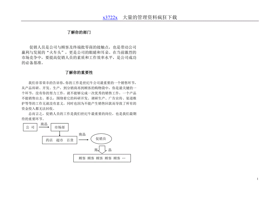 {促销管理}促销培训手册讲义_第1页