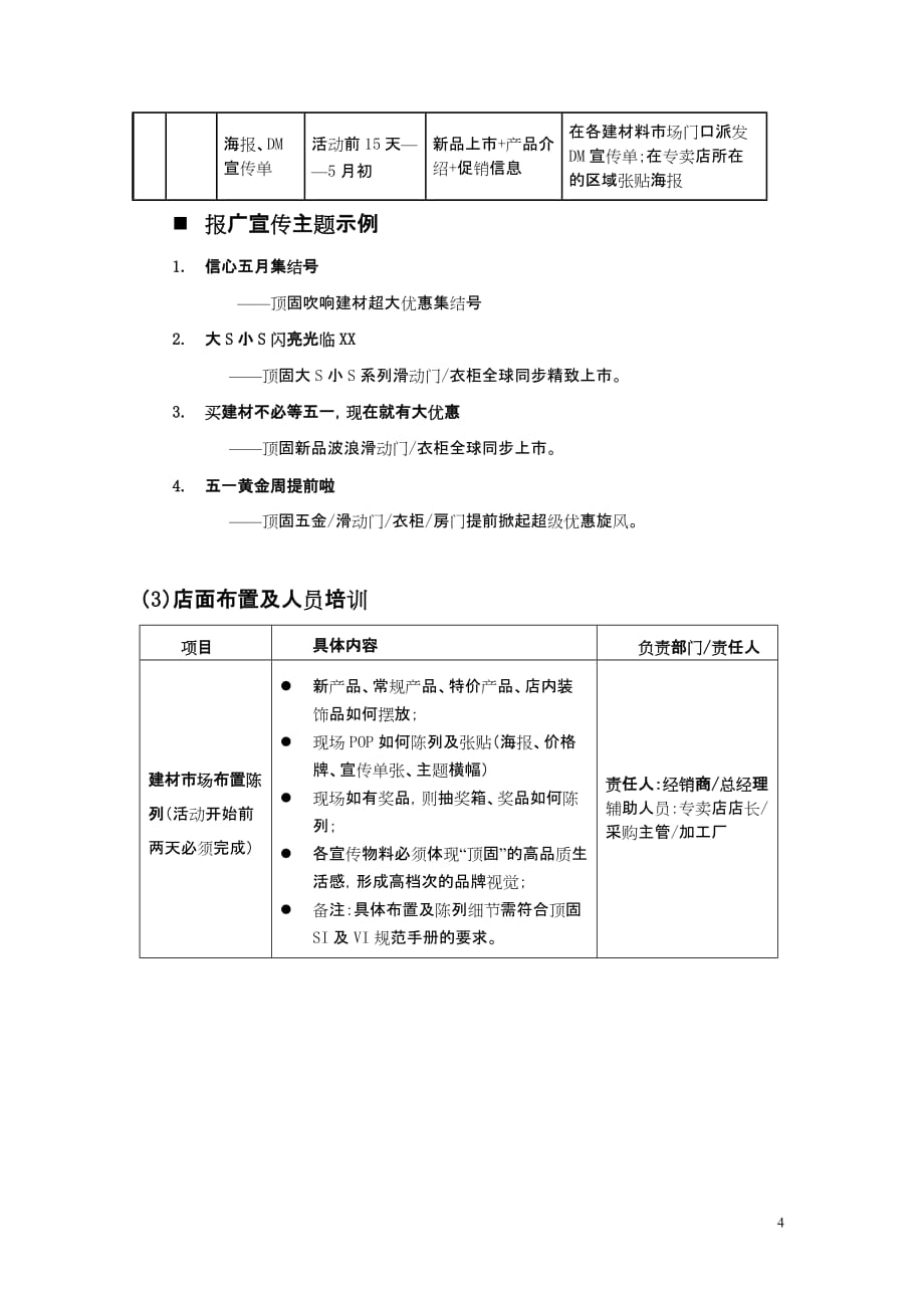 {促销管理}顶固年五促销活动指导案_第4页