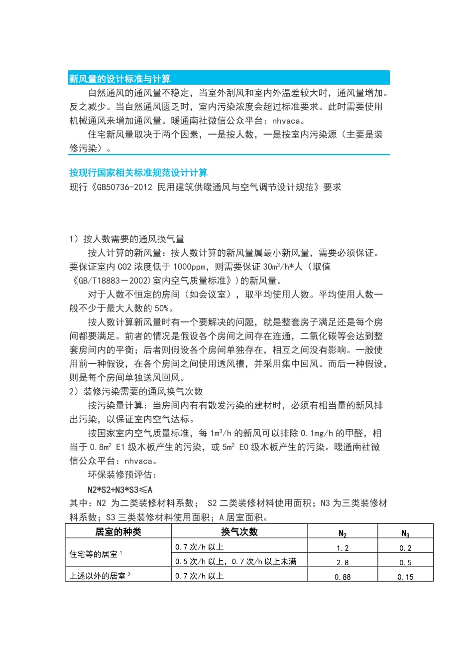 全面了解新风系统设计、计算、选型、预算、安装、使用及常见问题值得收藏!（修正版）_第4页