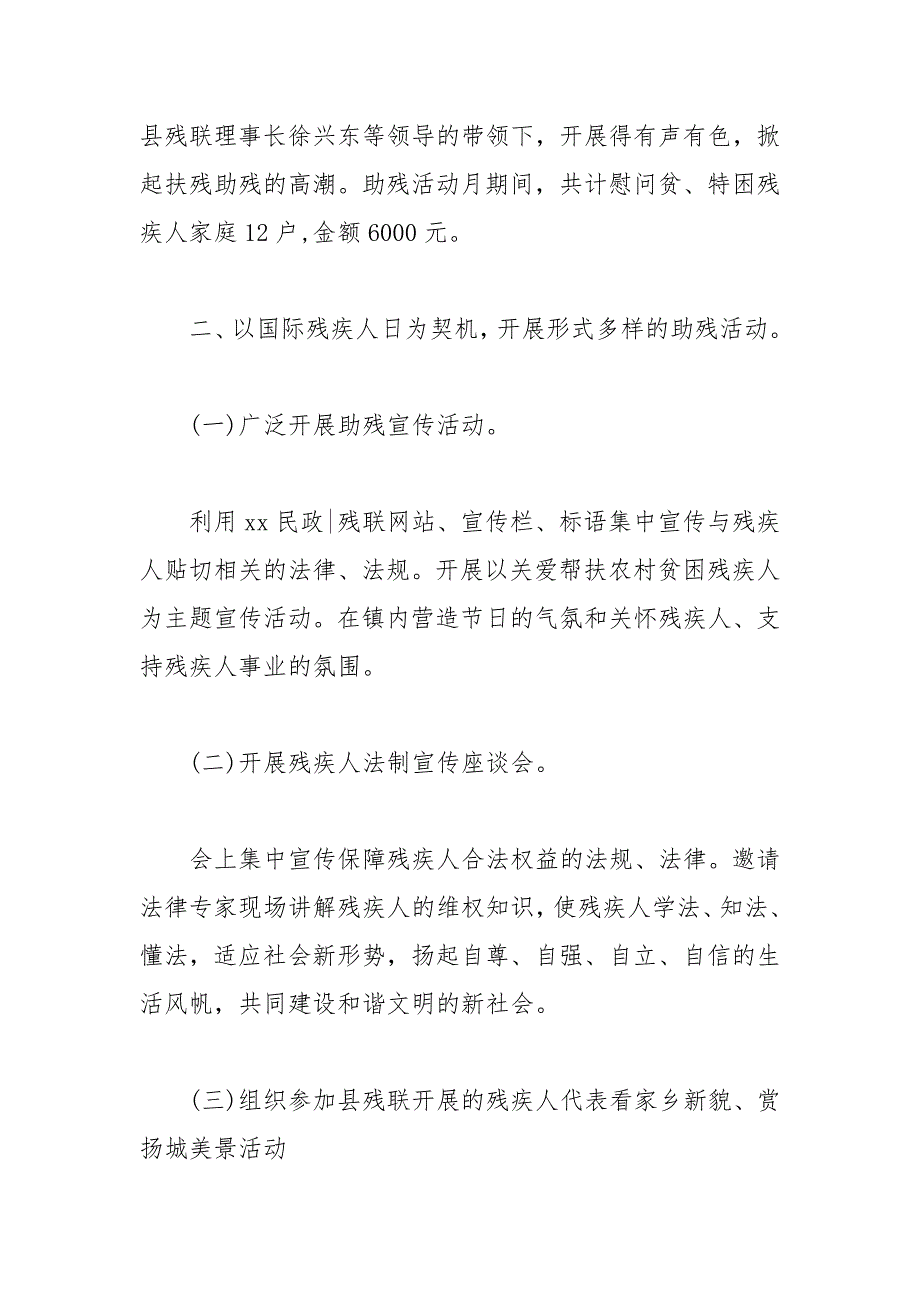 2020全国助残日活动总结最新5篇_第2页