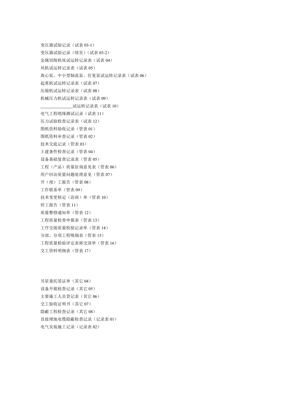 {品质管理制度表格}机电安装工程质量检验评定表._第3页