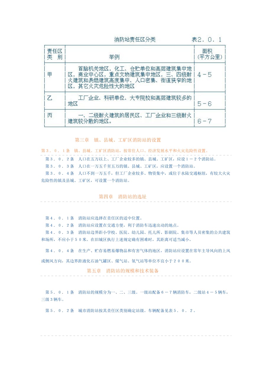 {消防安全制度}消防站建设设计规范._第2页