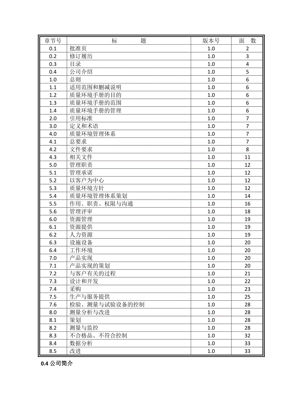 {品质管理质量手册}质量环境手册最新改._第4页