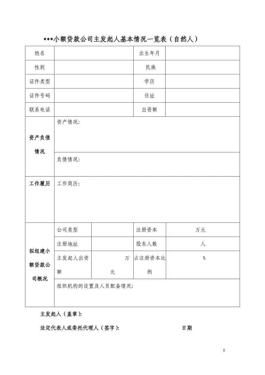 {财务管理财务知识}小额贷款公司申请讲义编制样本._第5页