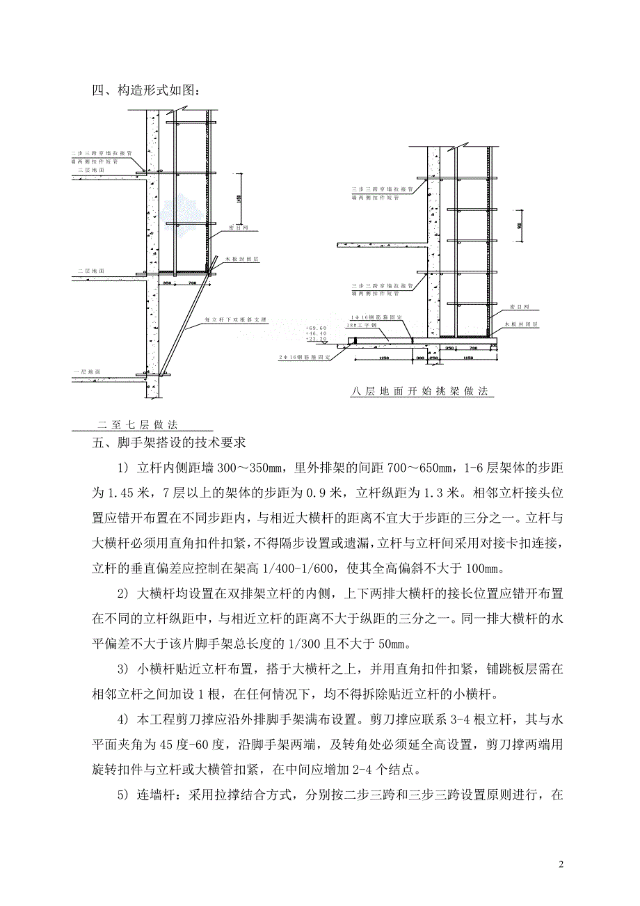 {营销方案}某工程脚手架施工方案落地式双排_第2页