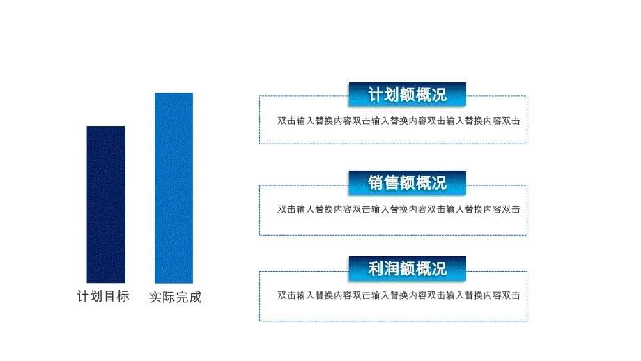 蓝色商务通用年中述职报告PPT模板_第5页