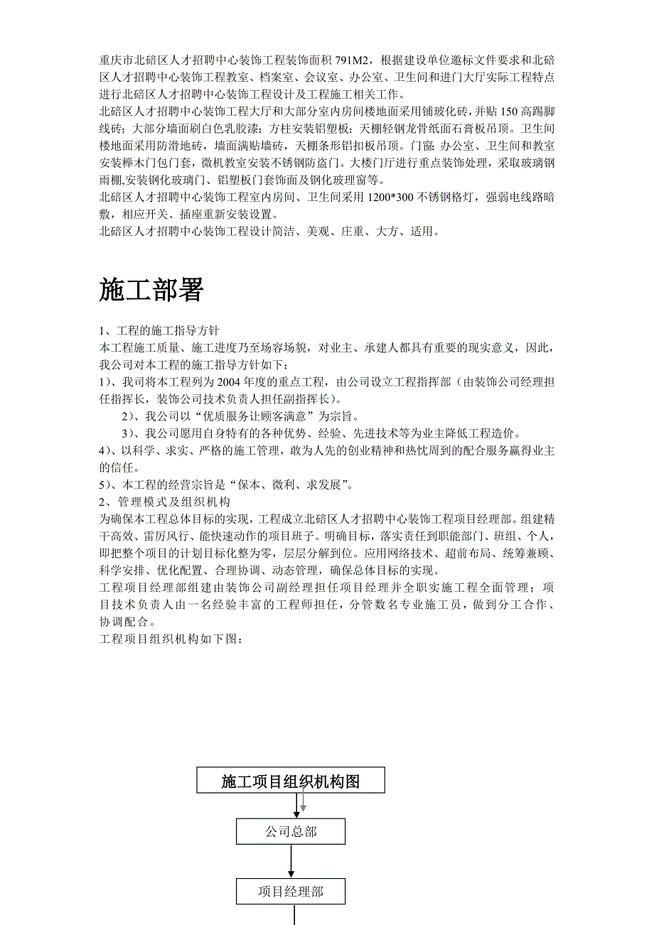 {人力资源招聘面试}某市市北碚区人才招聘中心装饰工程_第3页