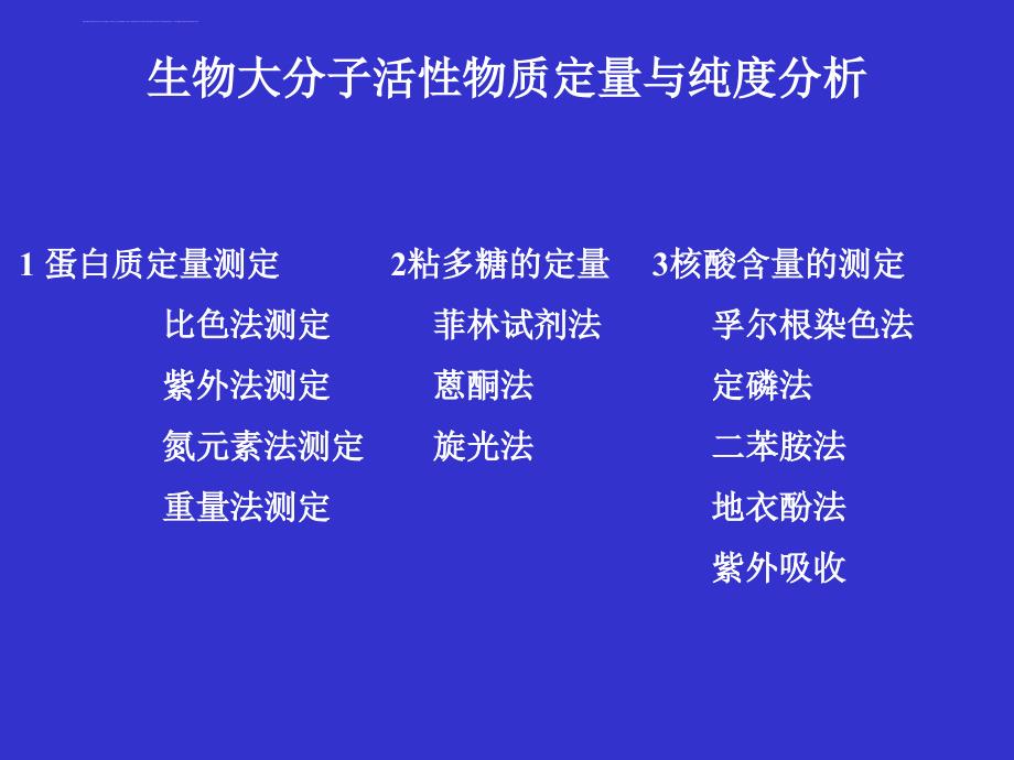 蛋白定量与纯度分析课件_第1页