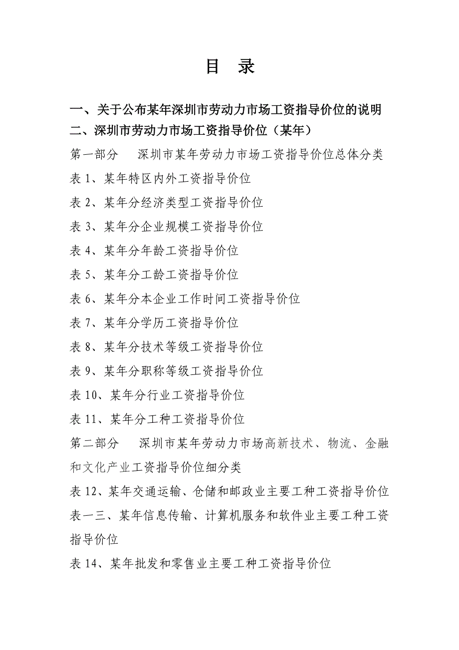 {人力资源薪酬管理}某某年度某市市劳动力市场工资指导价位说明书_第2页