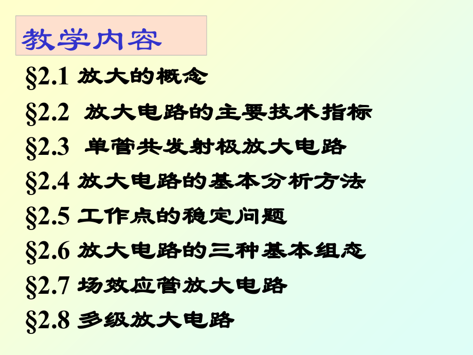 第2章放大电路的基本原理和分析方法教学文稿_第2页