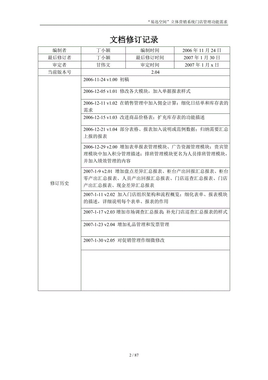 {店铺管理}易迅空间营销系统需求分析门店模块_第2页