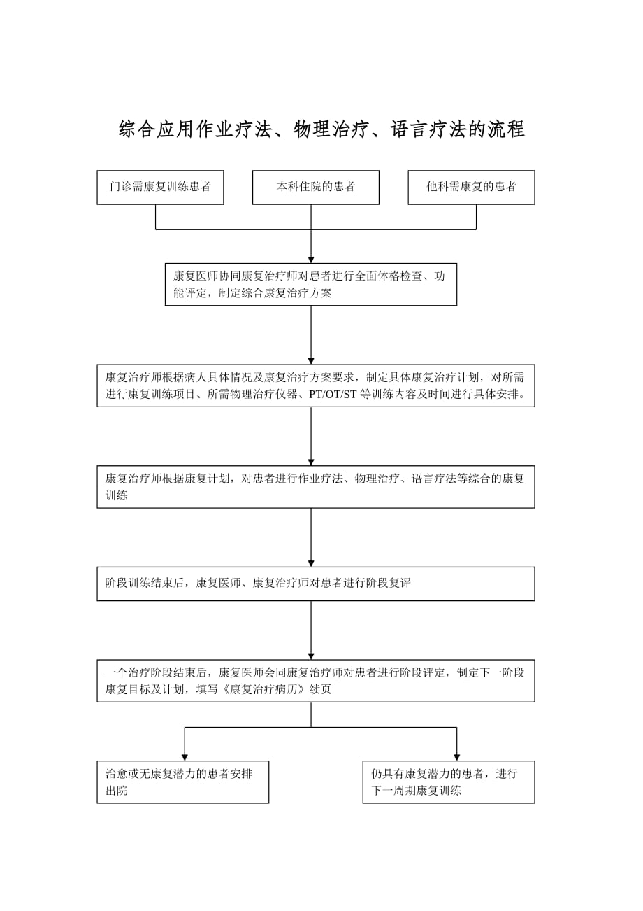 综合应用作业疗法物理治疗法语言治疗法规定与流程_第3页