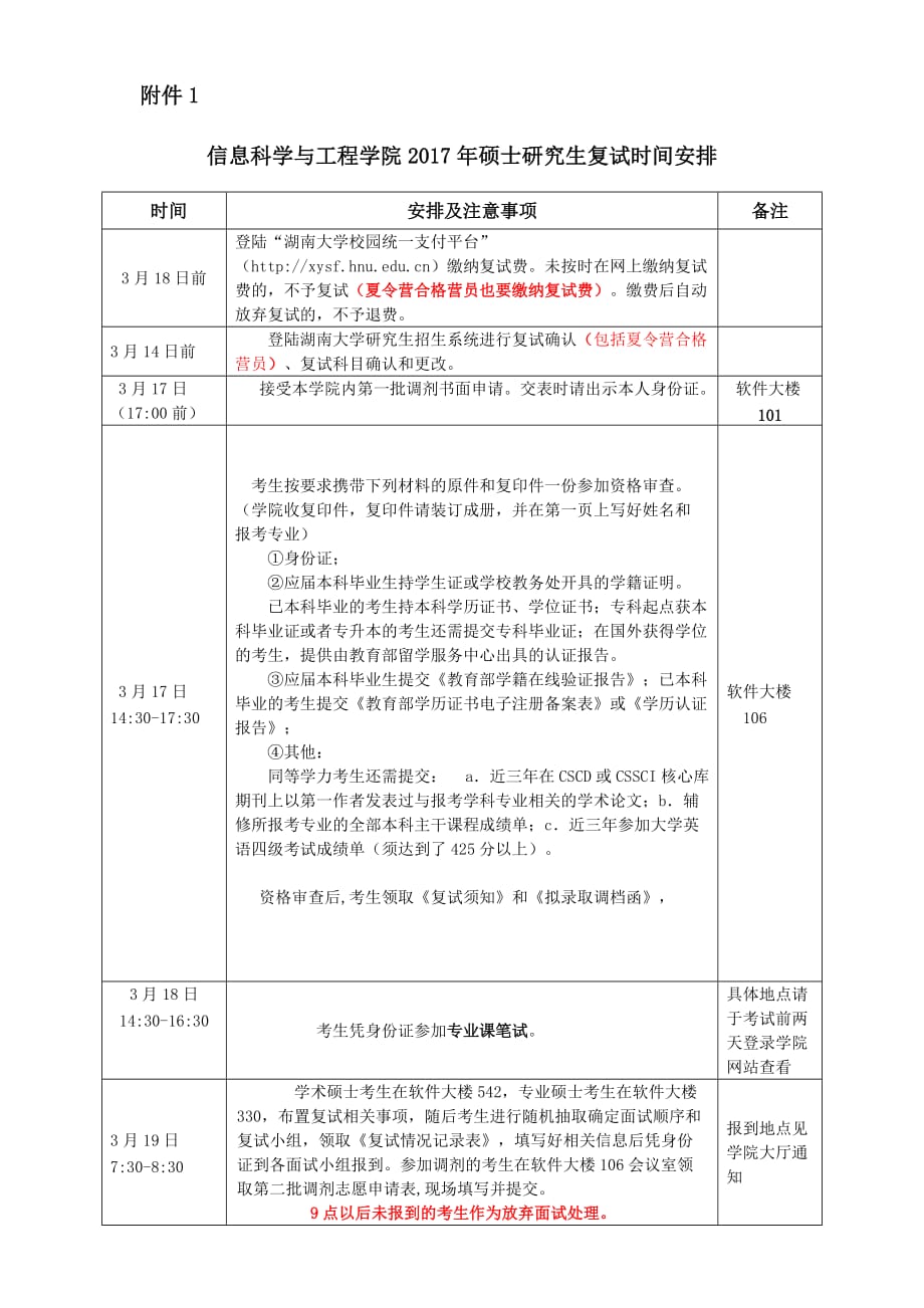 计算机与通信学院复试工作办法_第1页