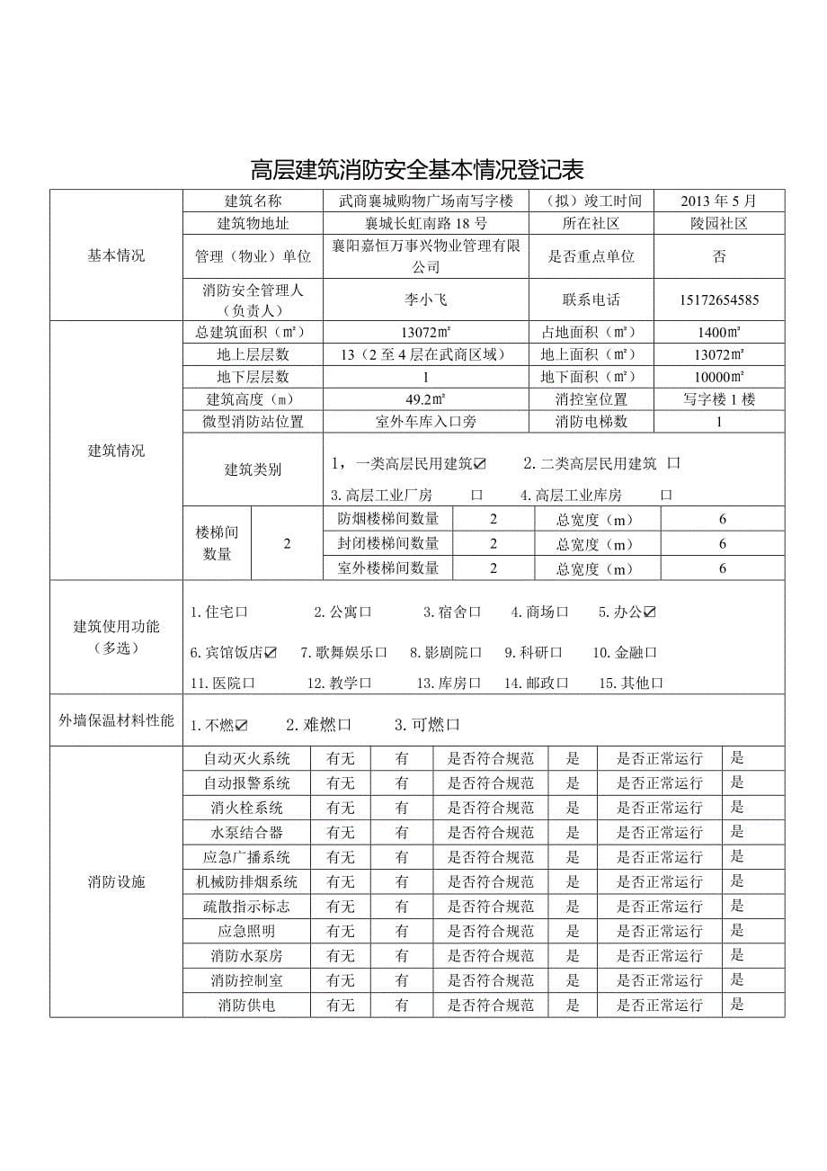 工作手册高层建筑消防楼长五清工作手册精品_第5页