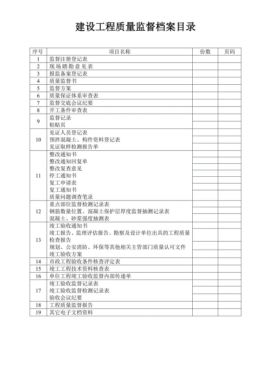 档案管理市政工程监督档案精品_第2页